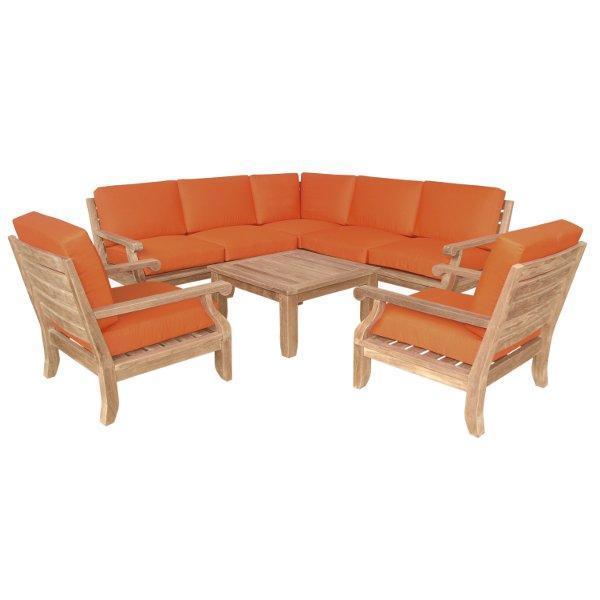 Anderson Teak Riviera Luxe 8-Pieces Modular Set