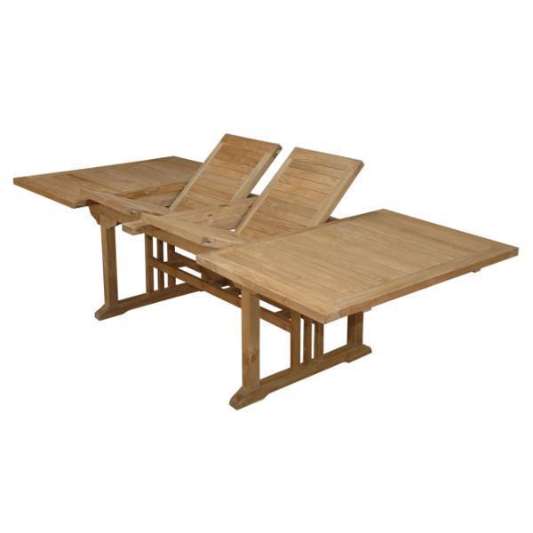 Anderson Teak Sahara 106" Rectangular Double Ext. Table