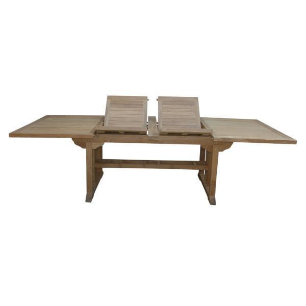 Anderson Teak Sahara 106" Rectangular Double Ext. Table