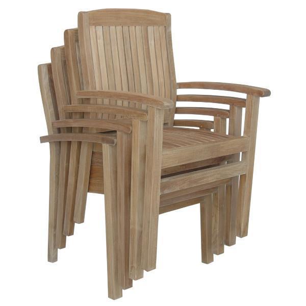 Anderson Teak Sahara Stackable Dining Armchair