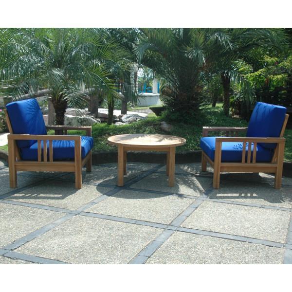 Anderson Teak SouthBay Deep Seating 3-Pieces Conversation Set A