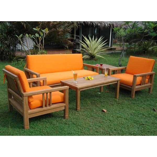 Anderson Teak SouthBay Deep Seating 5-Pieces Conversation Set B