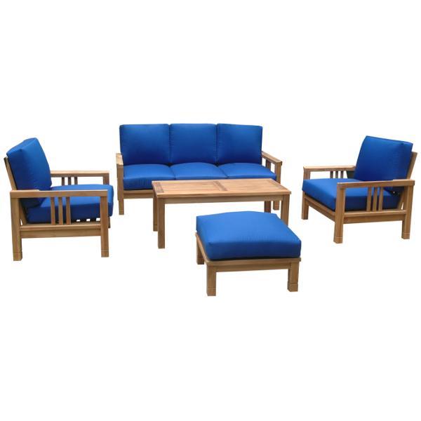 Anderson Teak SouthBay Deep Seating 6-Pieces Conversation Set A