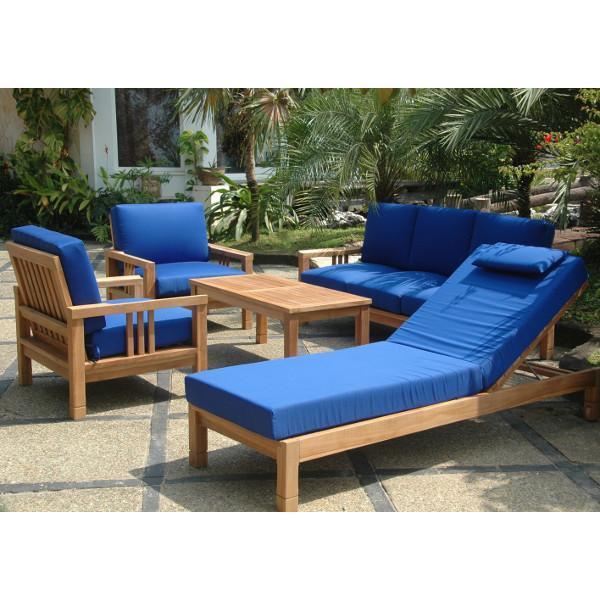 Anderson Teak SouthBay Deep Seating 6-Pieces Conversation Set B