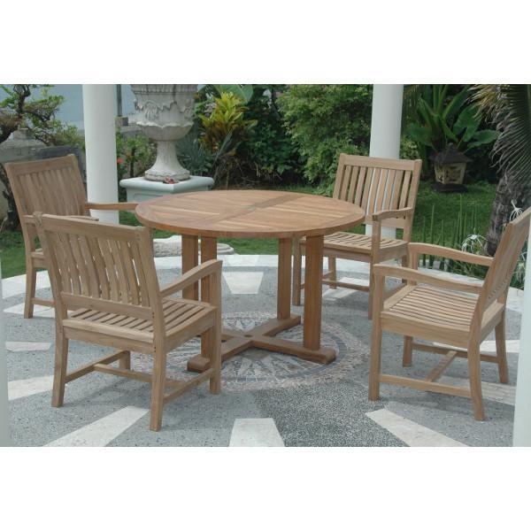 Anderson Teak Tosca Rialto Armchair 5-Pieces Dining Set