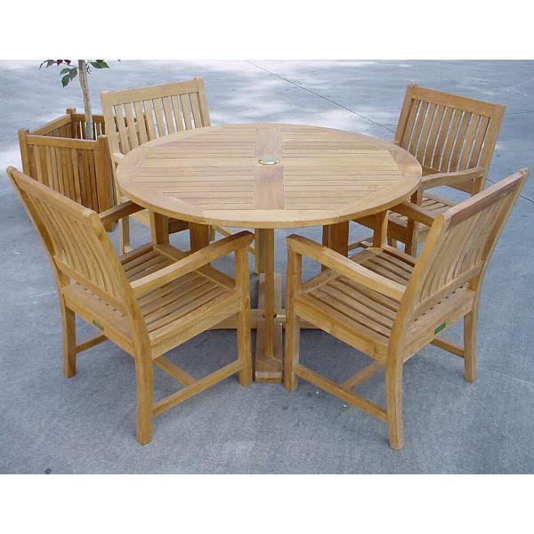 Anderson Teak Tosca Rialto Armchair 5-Pieces Dining Set