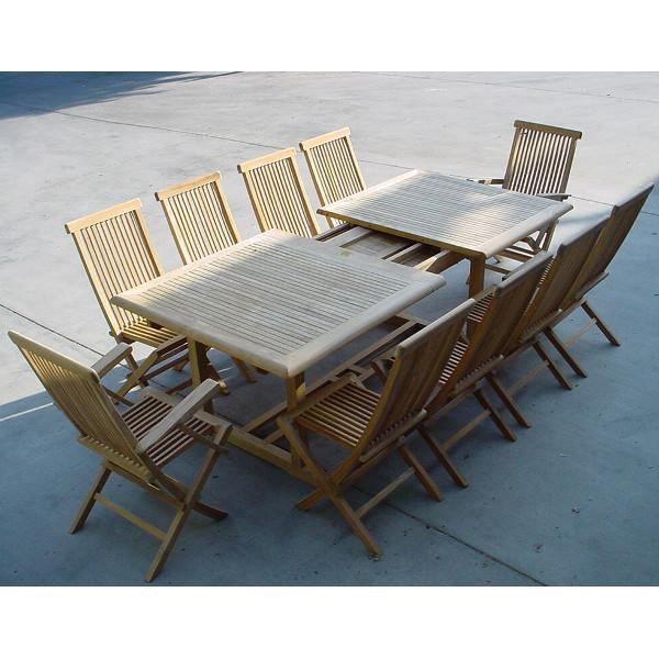 Anderson Teak Valencia Classic 15-Pieces Dining Set