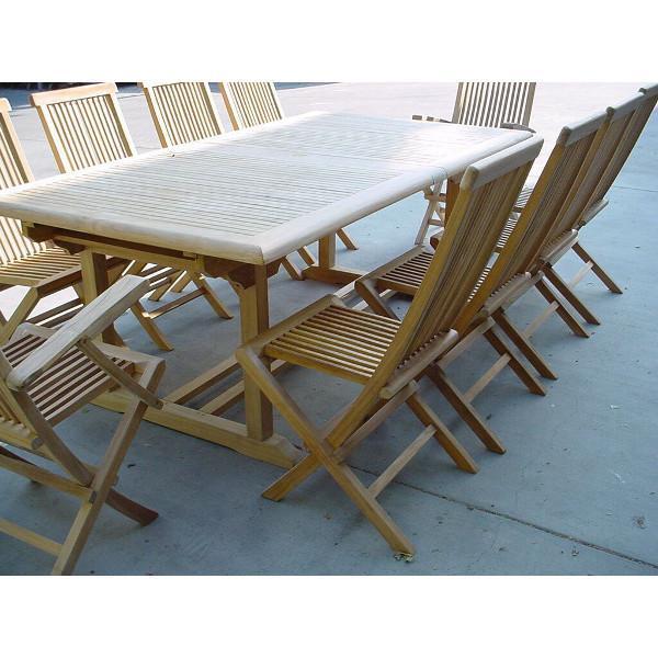 Anderson Teak Valencia Classic 15-Pieces Dining Set