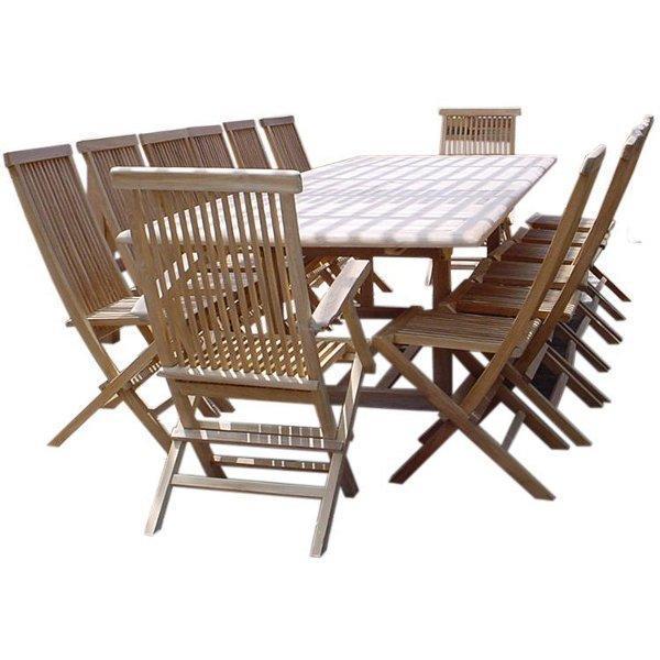 Anderson Teak Valencia Classic 15-Pieces Dining Set