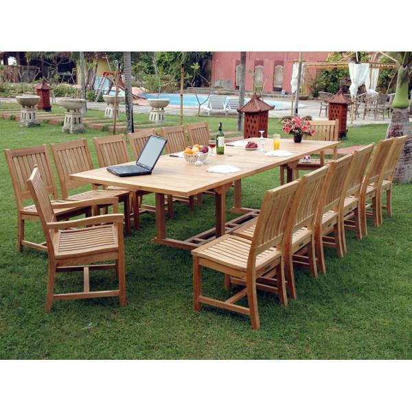 Anderson Teak Valencia Rialto 15-Pieces Dining Set