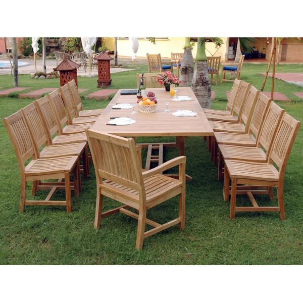 Anderson Teak Valencia Rialto 15-Pieces Dining Set