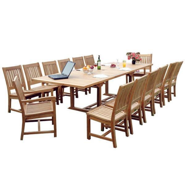 Anderson Teak Valencia Rialto 15-Pieces Dining Set