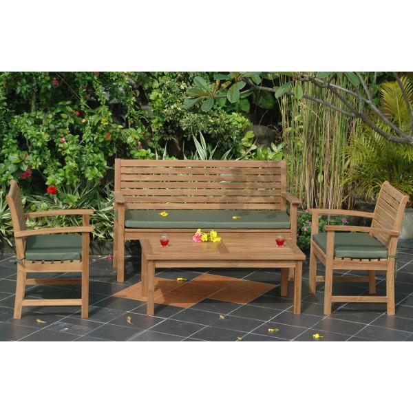 Anderson Teak Victoria Montage 4-Pieces Conversation Set