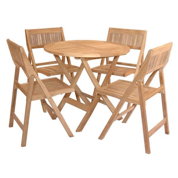 Anderson Teak Windsor 5-pieces Round Bistro Set