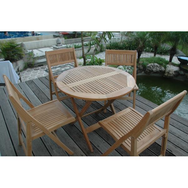 Anderson Teak Windsor 5-pieces Round Bistro Set