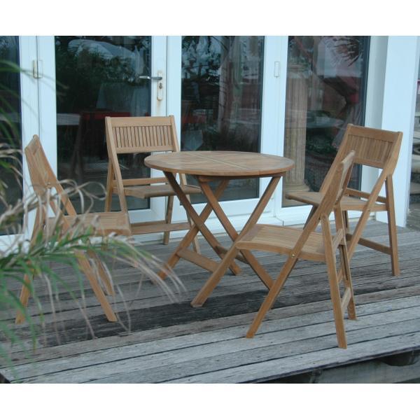 Anderson Teak Windsor 5-pieces Round Bistro Set