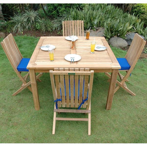 Anderson Teak Windsor Comfort Chair 7-Pieces Folding Dining Set