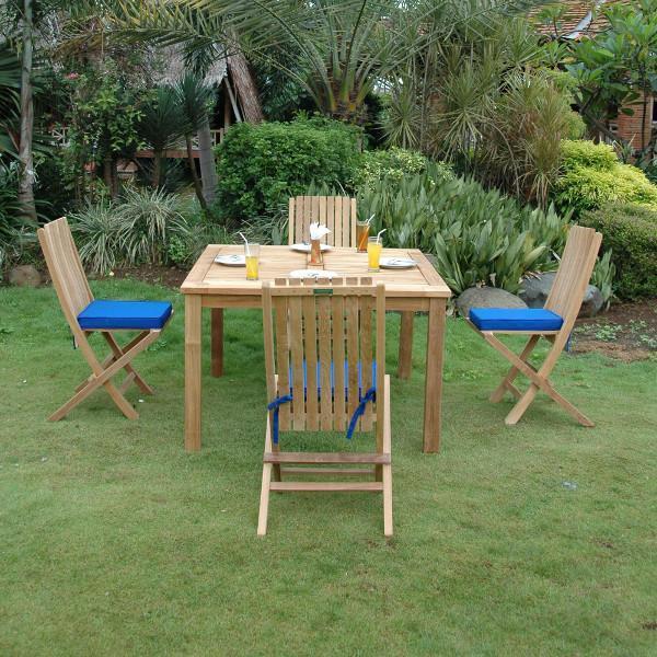 Anderson Teak Windsor Comfort Chair 7-Pieces Folding Dining Set