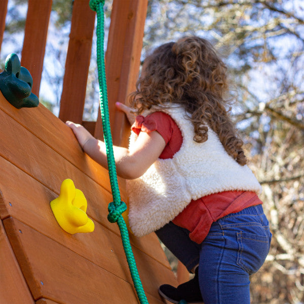 Gorilla Playsets Outing Treehouse w/ Tarp & Trapeze Arm