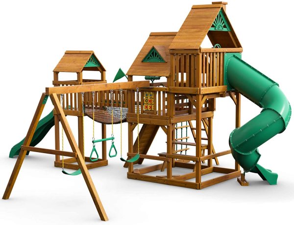 Gorilla Playsets Treasure Trove Treehouse  w/ Amber Posts