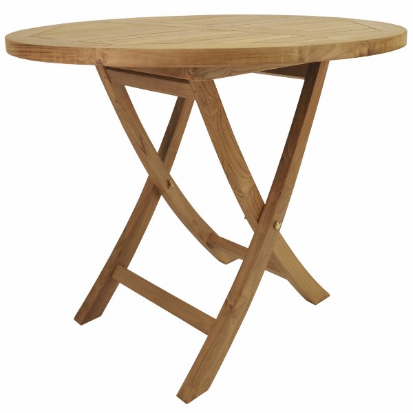 Anderson Teak Bahama 27" Round Bistro Folding Table