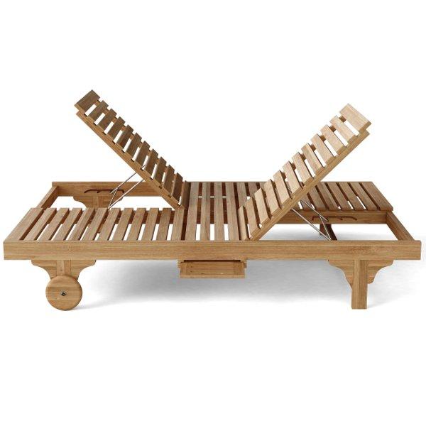 Anderson Teak Bel-Air Double Sun Lounger Double Back