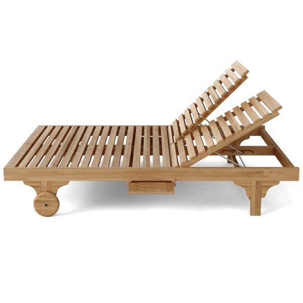 Anderson Teak Bel-Air Double Sun Lounger Double Back