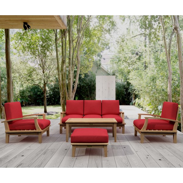 Anderson Teak Brianna 5-Pieces Deep Seating Sofa Set