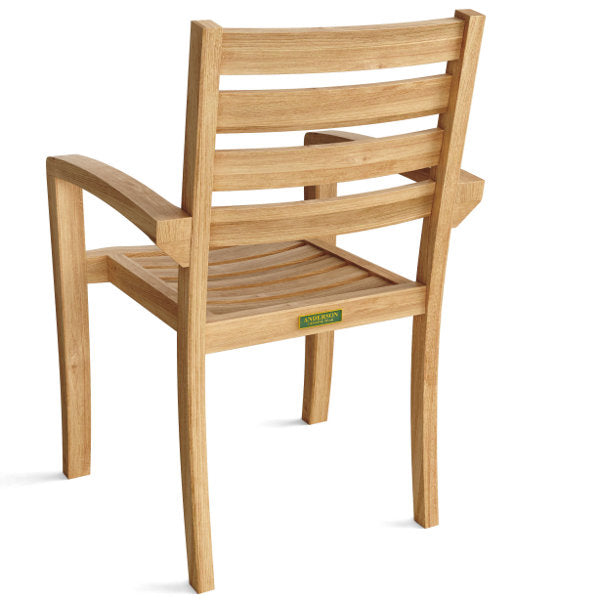 Anderson Teak Catalina Stackable Armchair (Fully Built & 4 pcs in a box)