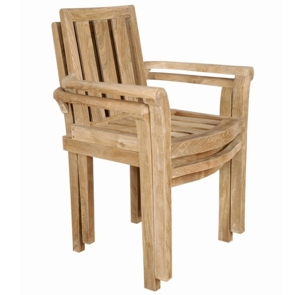 Anderson Teak Classic Stackable Armchair (Fully Built & 4 pcs in a box)