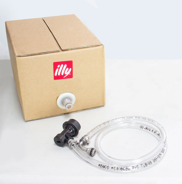 Kegco 17" Wide Illy-Bag-In-A-Box Cold Brew Coffee Single Tap Black Mini Kegerator