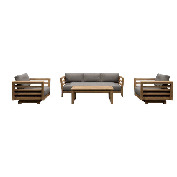 Anderson Teak Cordoba Deep Seating 4-Piece Swivel Set