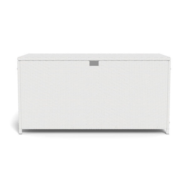 Tortuga Outdoor Large Outdoor Wicker Storage Deck Box - White