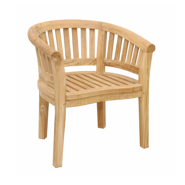 Anderson Teak Curve Armchair Extra Thick Wood