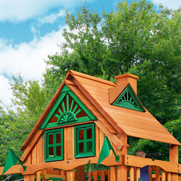 Gorilla Playsets Mountaineer Treehouse  w/ Amber Posts