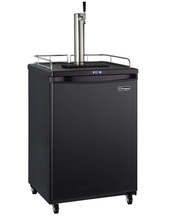 Kegco 24" Wide Black Commercial/Residential Kegerator - Cabinet Only