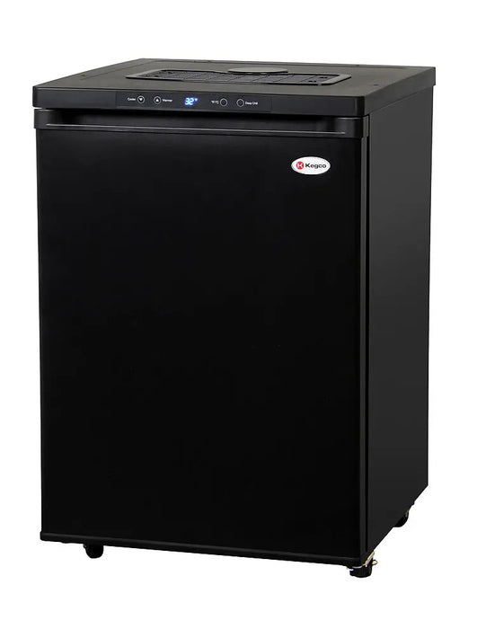 Kegco 24" Wide Black Digital Kegerator - Cabinet Only