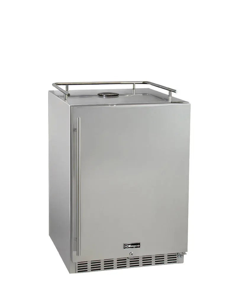 Kegco 24" Wide All Stainless Steel Commercial Built-In Kegerator - Cabinet Only