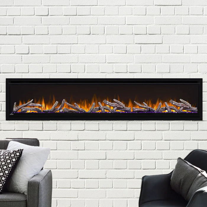 Napoleon Alluravision 74 Wall Mount Deep Depth Electric Fireplace - NEFL74CHD-1