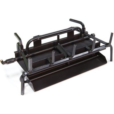 Grand Canyon Gas Logs Assembled 24" Propane 3-Burner withBattery Electronic and Remote System