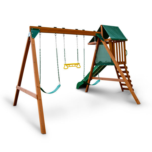 Gorilla Playsets Gorilla Basic Swing Set With Slide