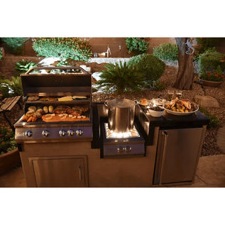 Kokomo Grills Professional Built-in Power Burner with Led Lights and Removable Grate for Wok