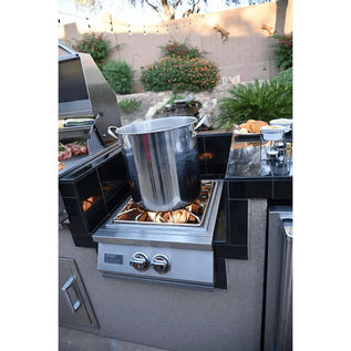 Kokomo Grills Professional Built-in Power Burner with Led Lights and Removable Grate for Wok