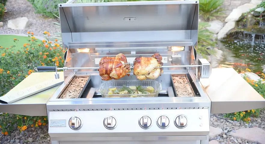 Kokomo Grills Smoker Chip Box Insert in Stainless Steel