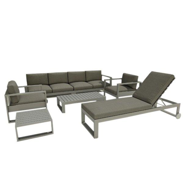 Anderson Teak Lucca Sun Lounger 7-pieces Set