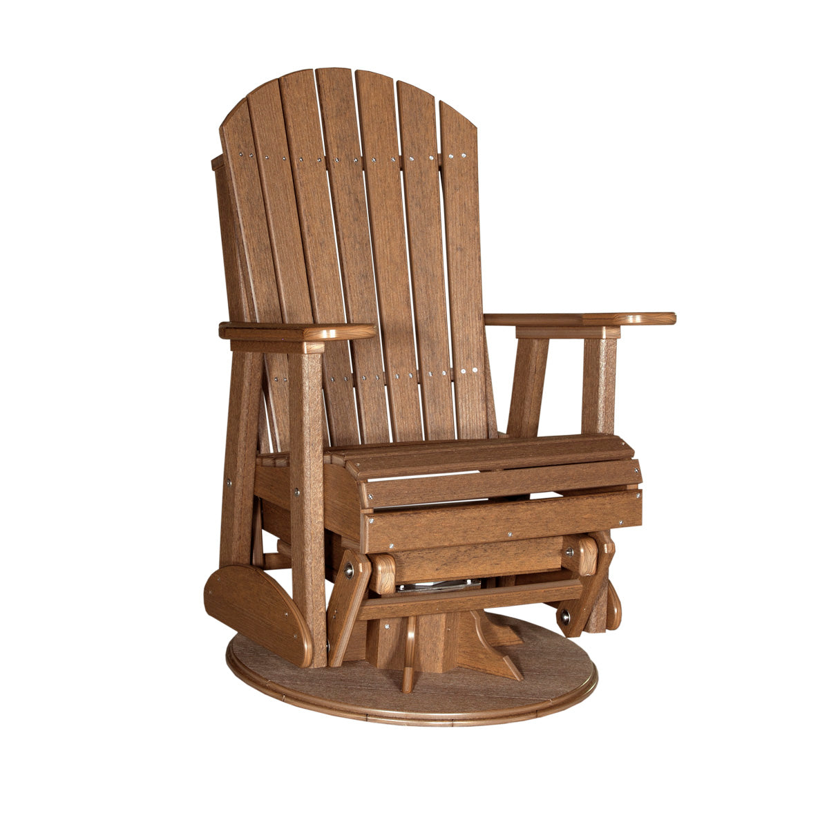 LuxCraft 2' Adirondack Swivel Glider Chair