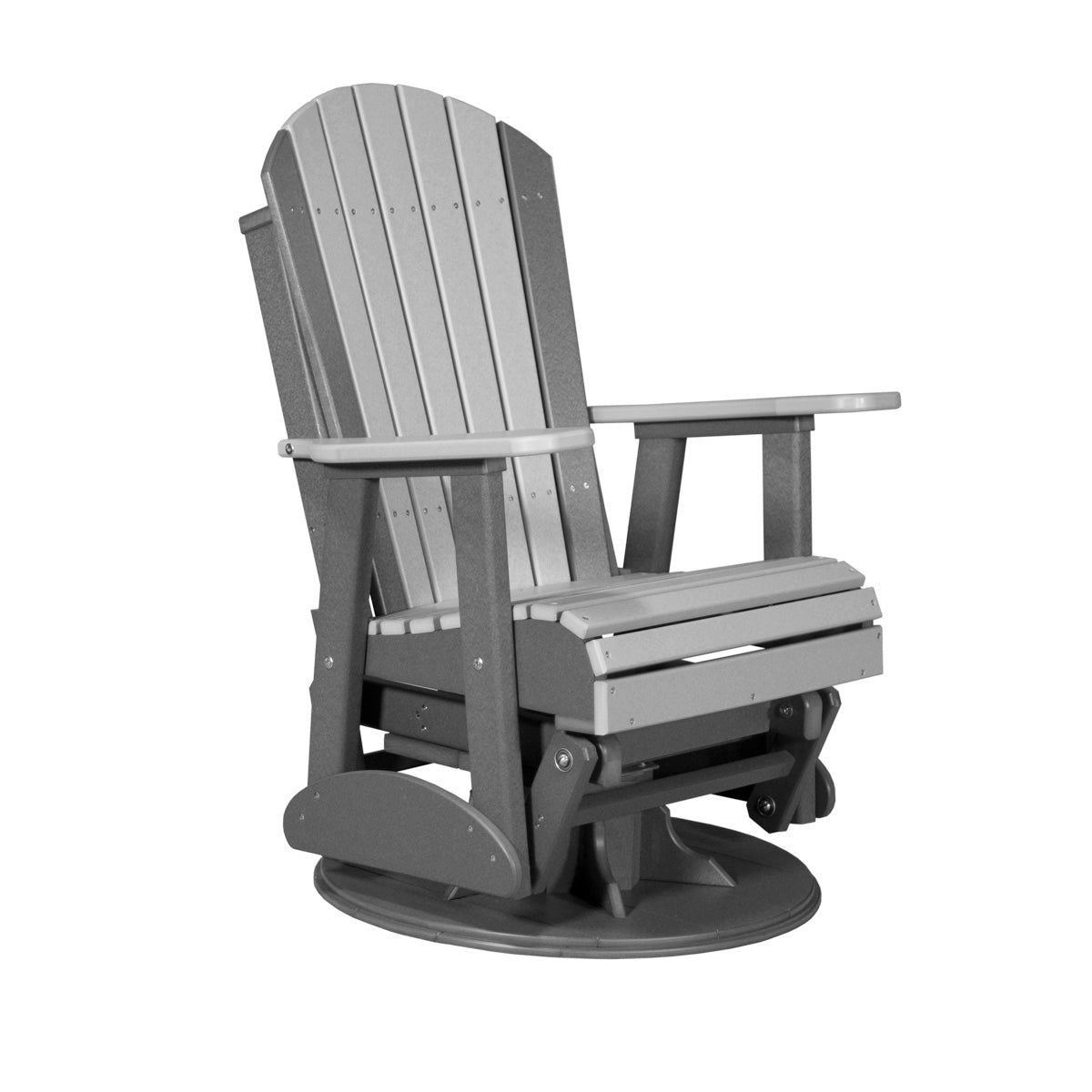 LuxCraft 2' Adirondack Swivel Glider Chair