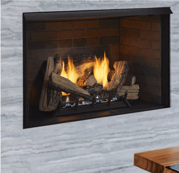 Monessen 32" Attribute Universal Circulating Vent Free Firebox with Radiant Face and
Multitonal Brown Reversible Interior Fiber Panels