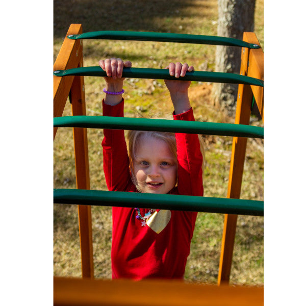 Gorilla Playsets Outing Treehouse w/ Tarp & Monkey Bars