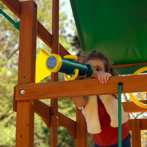 Gorilla Playsets Outing Treehouse w/ Tarp & Dual Slides